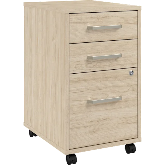 Vista 3 Drawer Mobile File Cabinet