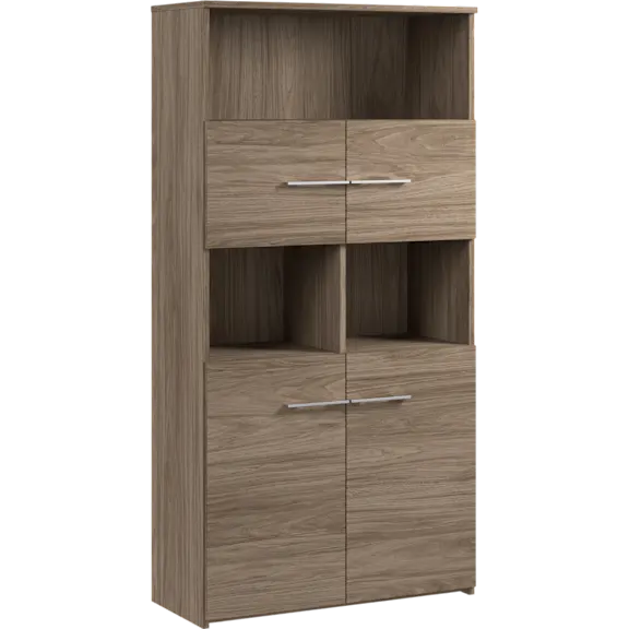 Office 500 5 Shelf Bookcase with Doors