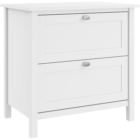 Broadview 2 Drawer Lateral File Cabinet in Pure White