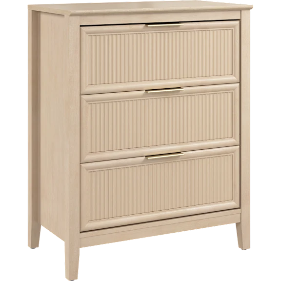 Camille Fluted 3 Drawer Dresser