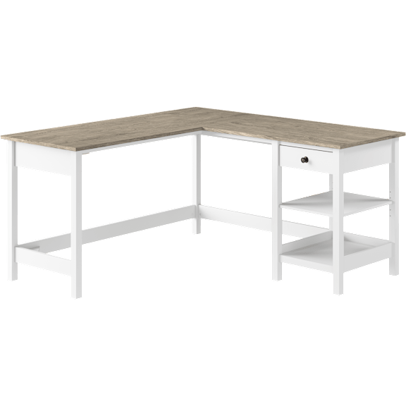 Mayfield 60W L Shaped Computer Desk with Storage