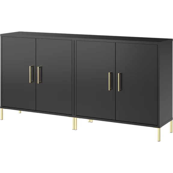 2-Pack: Soho Low Storage Cabinet with Doors