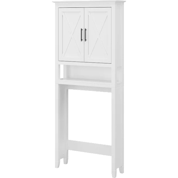 Key West Over The Toilet Storage Cabinet in White Ash