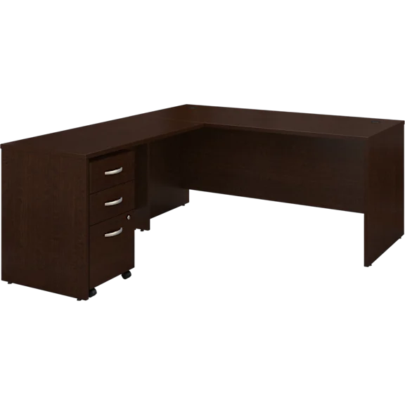 Series C 66W L Shaped Desk with 48W Return and Mobile File Cabinet