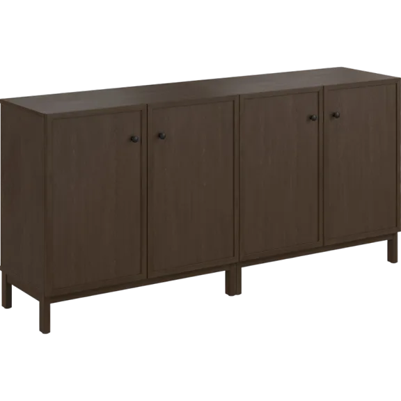 2-Pack: Bush Home Avery 2 Door Low Storage Cabinet