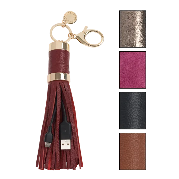 Rebecca Minkoff Power Tassel Keychain (Micro-USB)
