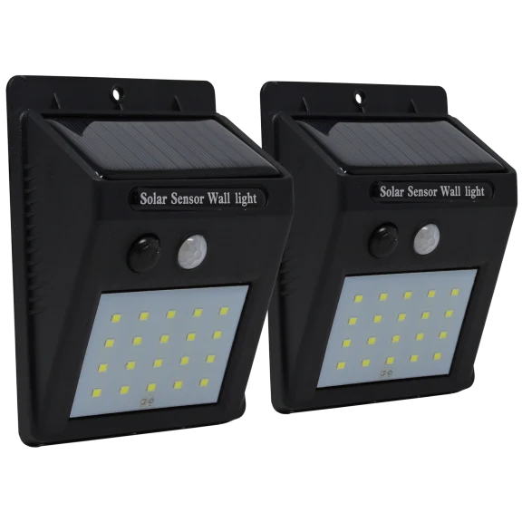 2-Pack: Bright Basics Solar Sensor Outdoor LED Lights