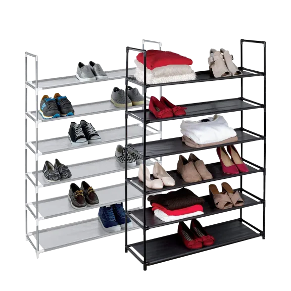 J&V Textiles 6-Tier Space Saving Shoe Rack