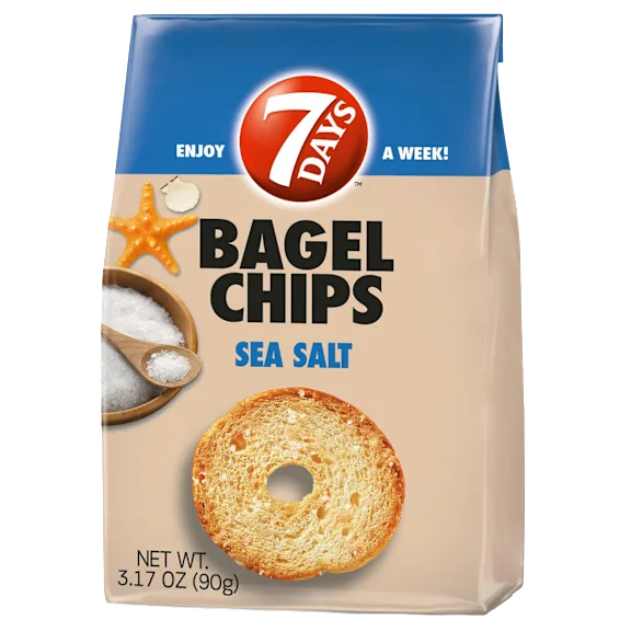 12-Pack: 7 Days Sea Salt Bagel Chips