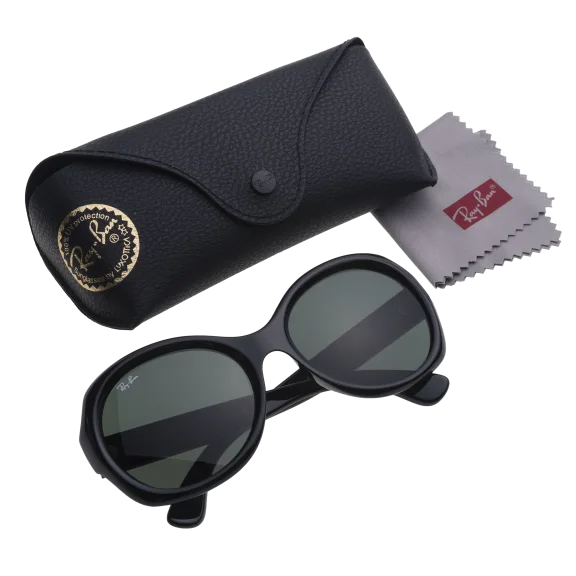 Ray-Ban RB4191 Sunglasses with Black Frame & Green Classic Lenses