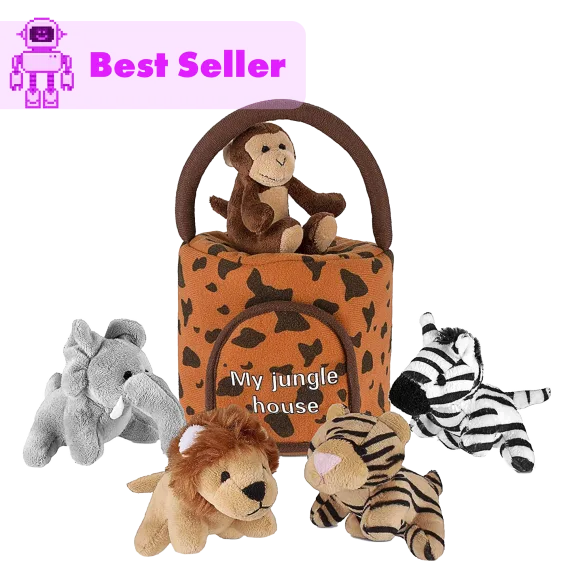 Hakol Jungle Friends Talking Plushie Set