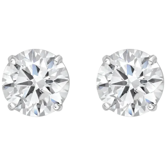 The Four-Prong Round Lab-Grown Diamond Stud Earrings
