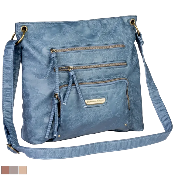 Stone Mountain Smokey Mountain Super Crossbody in Embossed Vinyl