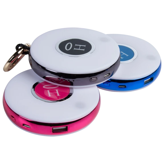 Halo PowerGlow 3000 Portable Charger Keychain with LED Motion Light