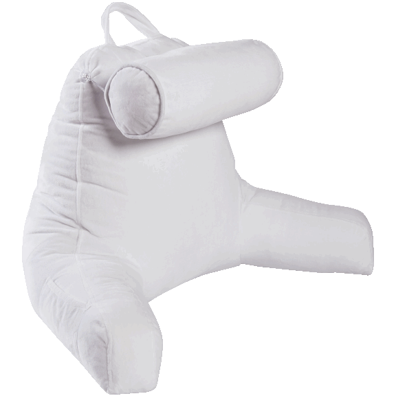 Cheer Collections X-Large Backrest Pillow with Detachable Neck Bolster Pillow