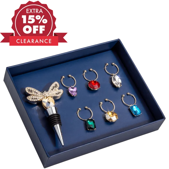 Joy By Joanna Buchanan 7-Piece Wine Gift Set with Gift Box