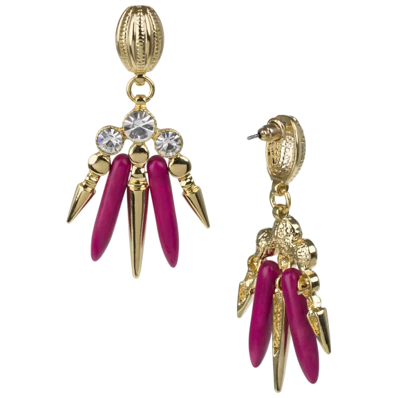 Kenneth Jay Lane Egyptian Empress Dangle Earrings
