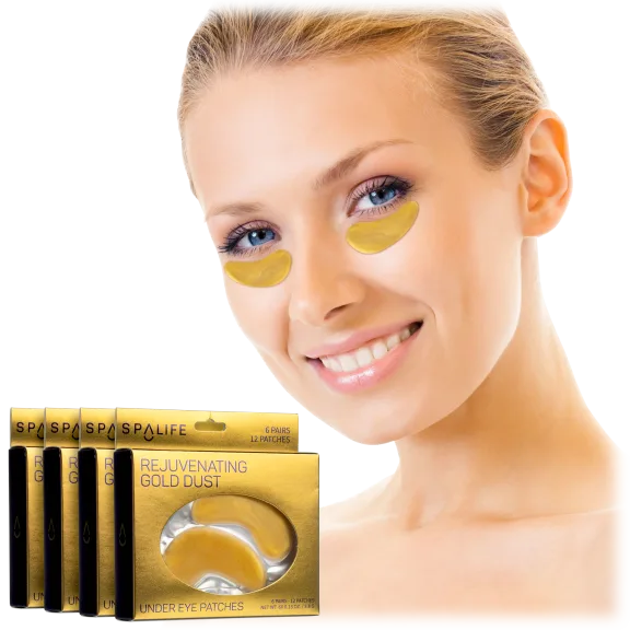 SpaLife Rejuvenating Gold Dust and Collagen Under Eye Patches (24 Pairs)
