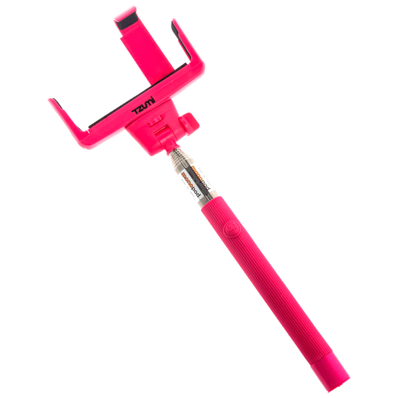Tzumi Compact Wireless Pink Selfie Stick