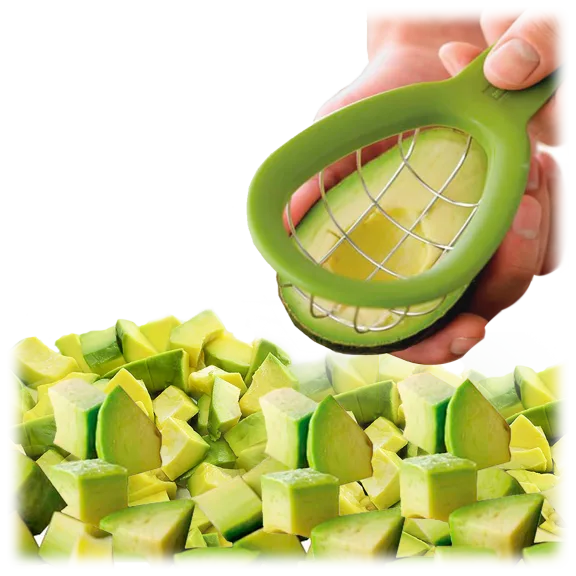 Easy Avocado Slicer and Perfect Cubing Tool (1-Pack or 2-Pack) by Two Elephants
