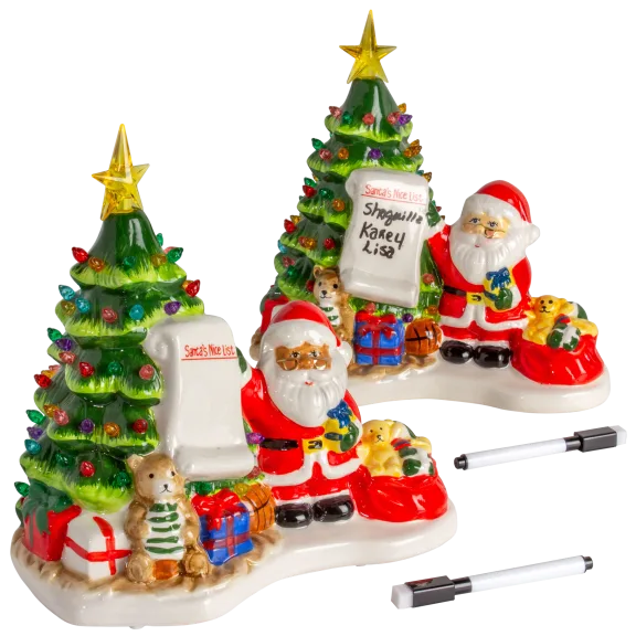 Mr. Christmas 10" Tree with Customizable Santa List