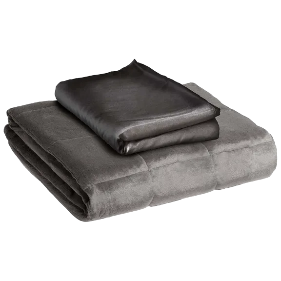Sharper Image Calming Comfort Kid's 6lb Weighted Blanket Plus Washable Duvet