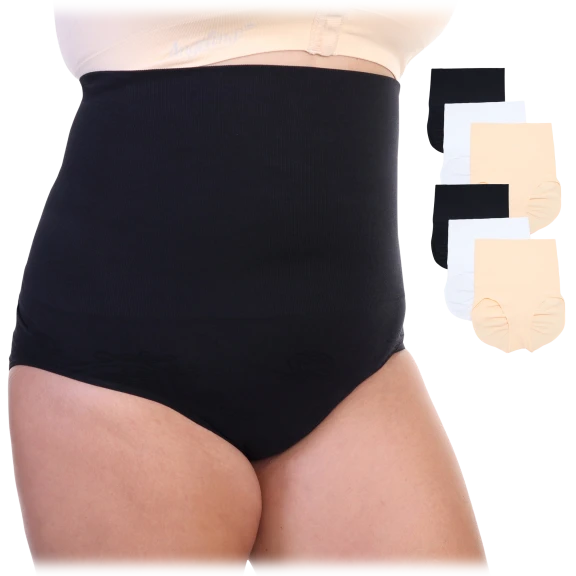 6-Pack: Angelina Seamless Shaper Briefs with Double Layer Waist