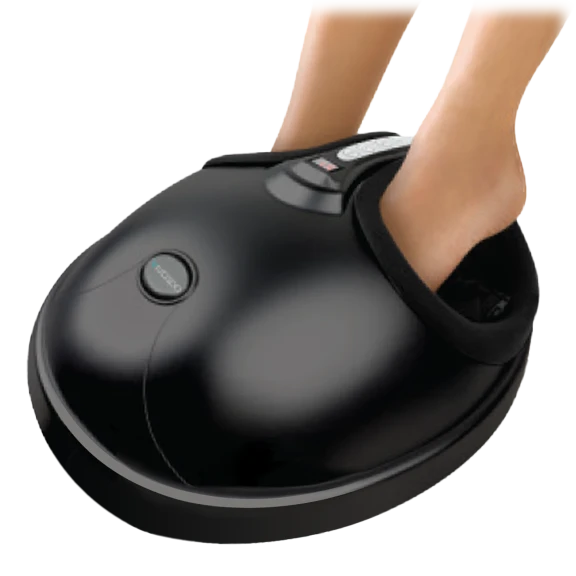 VivaSpa Shiatsu Air Pressure Foot Massager with 360 Degree Heat and Kneading