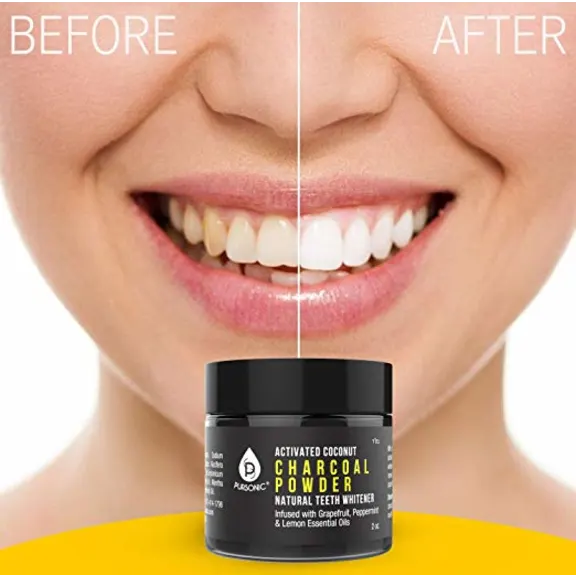 Pursonic Charcoal Teeth Whitening Powder