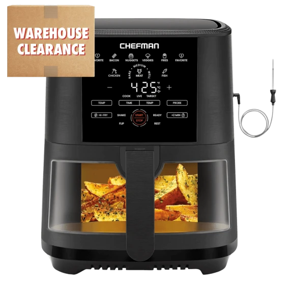 Chefman 5-Quart EasyView Air Fryer with Temperature Probe