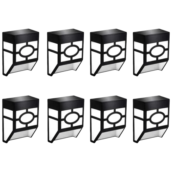 8-Pack: Hakol 2-Mode LED Solar Lights (White and Color Changing)