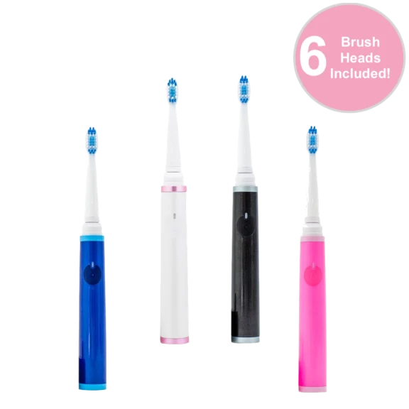 Pop Sonic Pro Sonic Electric Toothbrush with 6 Brush Heads