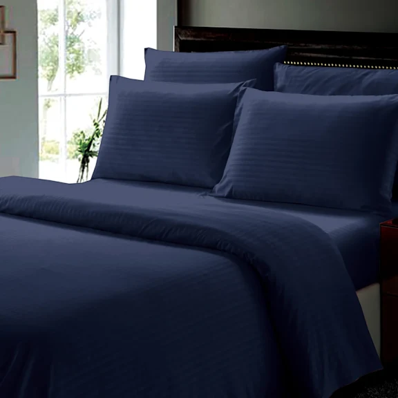 Luxury Home Dobby Stripe Bed Sheet Set