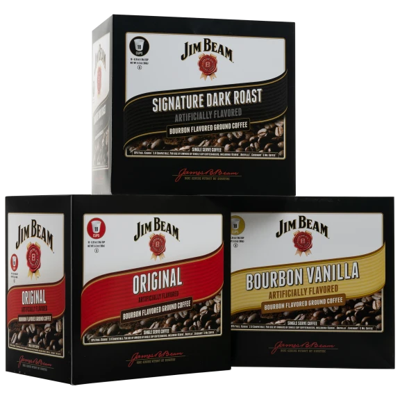 54-Pack: Jim Beam Single Serve Flavored Coffee