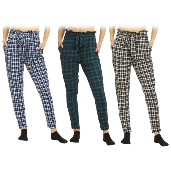 3-Pack: Women's Super Soft Tie Waist Pants