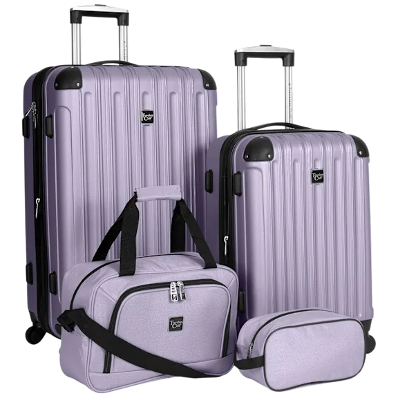 Travelers Club Midtown Hardside 4-Piece Luggage Travel Set