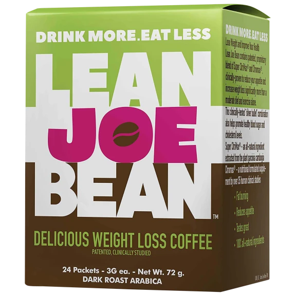 24-Pack: Lean Joe Bean Instant Keto Coffee for Weight Loss | Slimming & Detox