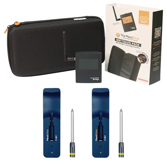 MeatStick Chef Quad Sensors Smart Meat Thermometers with WiFi Hub