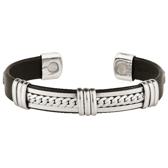 Ciana Copper And Leatherette Magnetic Bracelet
