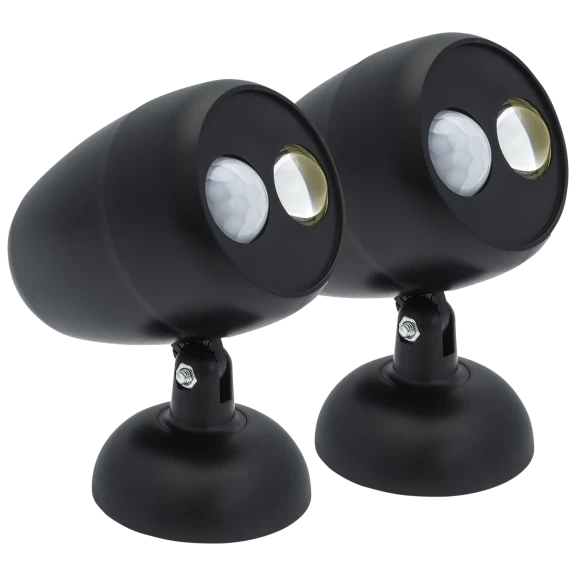 2-Pack: Bright Basics Motion Activated Wireless Spotlights