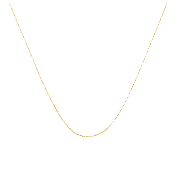 Haus of Brilliance Solid 10K 0.5 MM Rope Chain Necklace