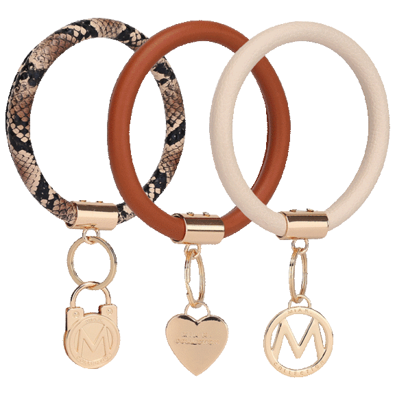 3-Pack: MKF Collection Jasmine Key Ring by Mia K.