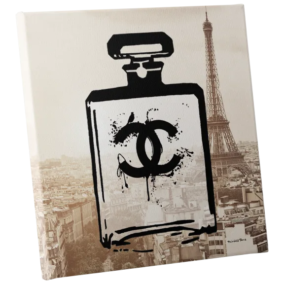 Fairchild Paris Chanel Bottle Paris Canvas - 16" x 16"
