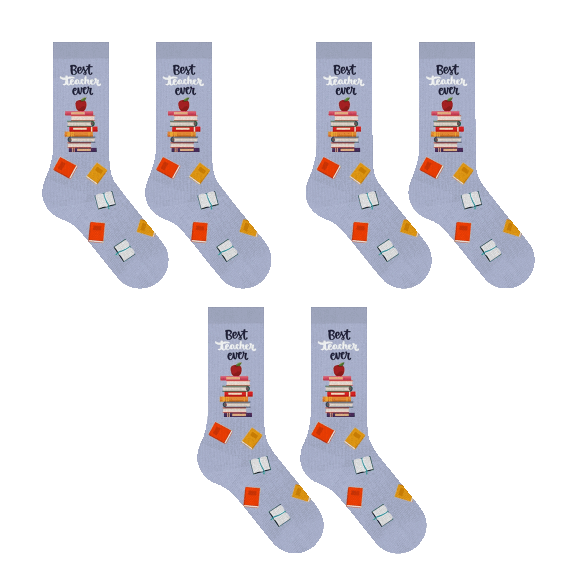 3-Pack: Titans Unisex Novelty Crew Socks with Greeting Card