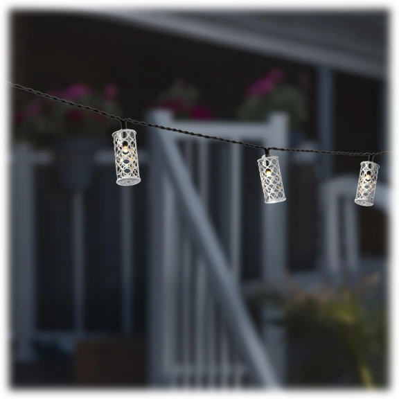 2-Pack: Sterno Home Solar-Powered String Light in Silver for Outdoors