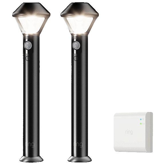 Ring LED Motion Activated Outdoor Battery Path Area Lights w/ FREE Smart Bridge