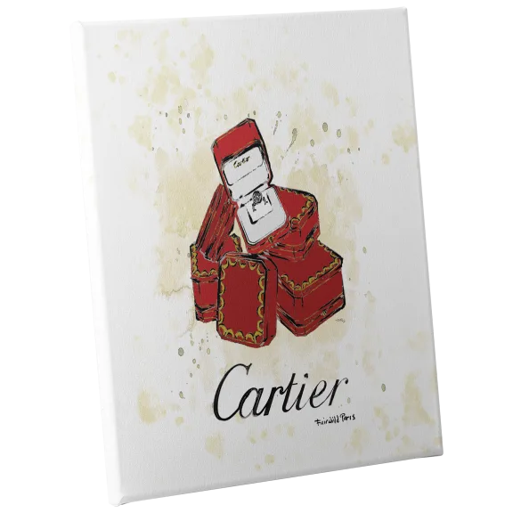 Fairchild Paris Cartier Jewelry Boxes Canvas - 16" x 20"