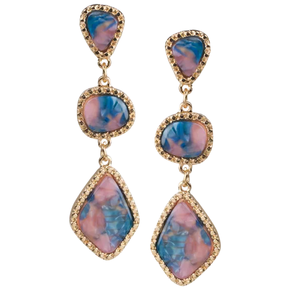 Multi Shape Resin Drop Earrings