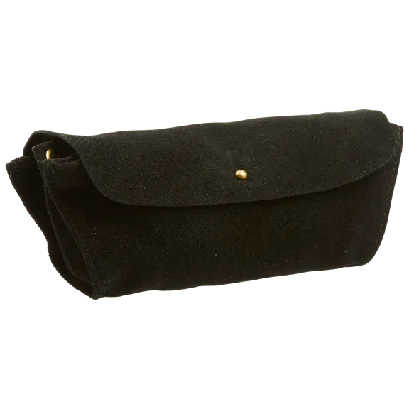 Roost Suede Clutch Wallet - Black