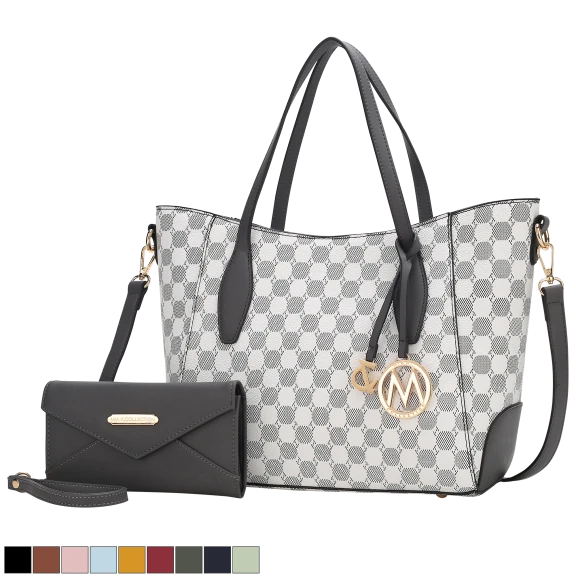 MKF Collection Gianna Women's Tote with Matching Wallet by Mia K